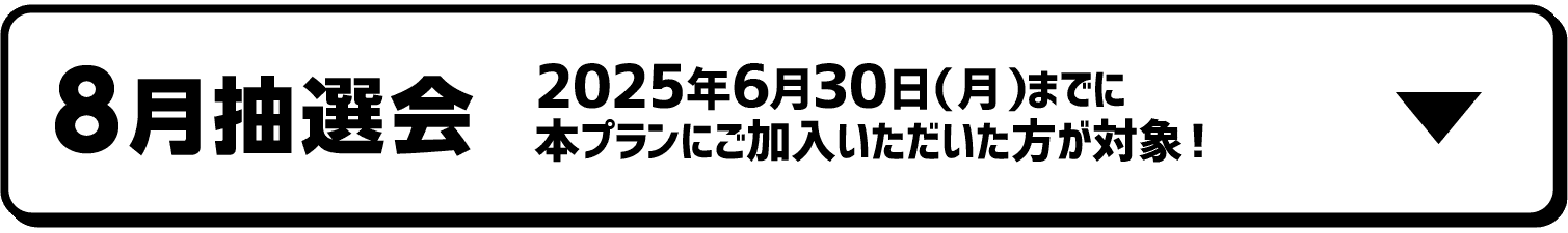 8月抽選会｜2025年6月30日（日）までに本プランにご加入いただいた方が対象！