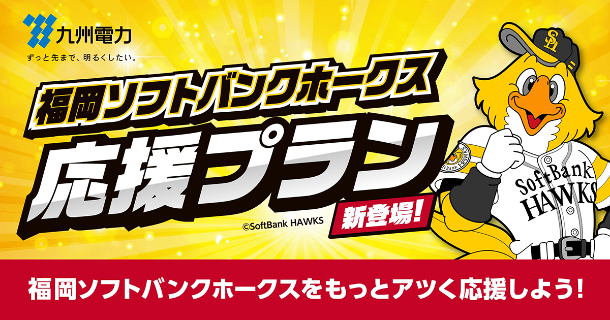 Fukuoka SoftBank Hawks Support Plan -Kyushu Kyushu Electric Power