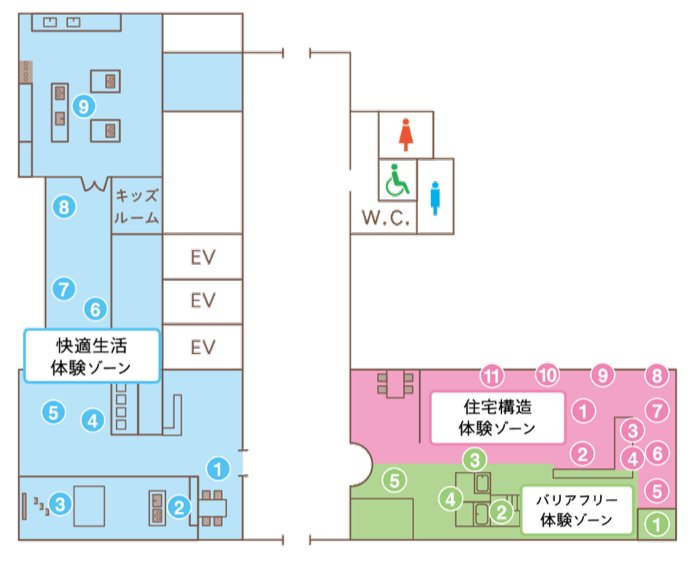 フロアマップの図