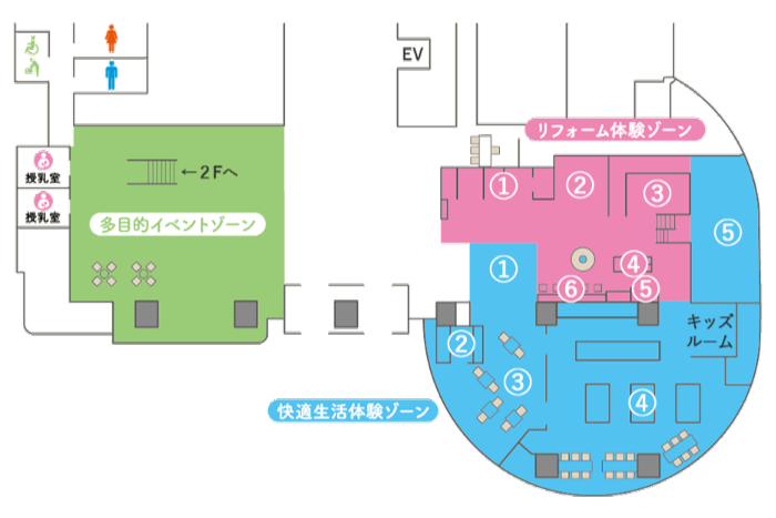 フロアマップの図